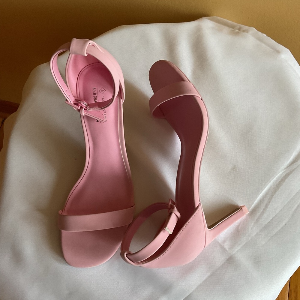 Call It Spring Elegant Pink Women's Sandal Heels Size 8 NWOT - Picture 7 of 7